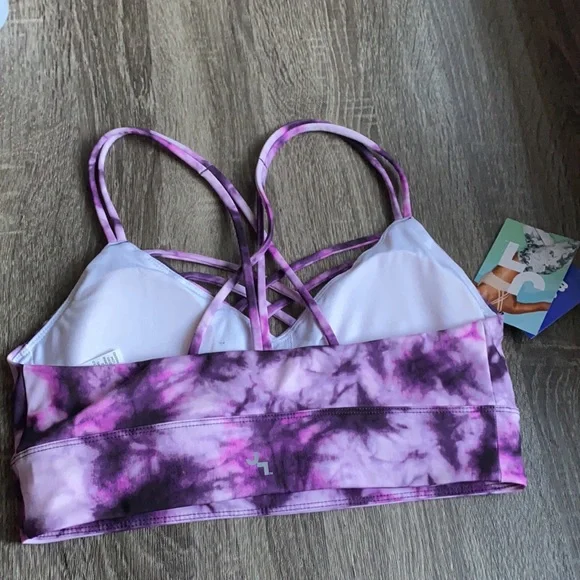 NWOT Joy Lab purple tye dye sports bra - Picture 5 of 6